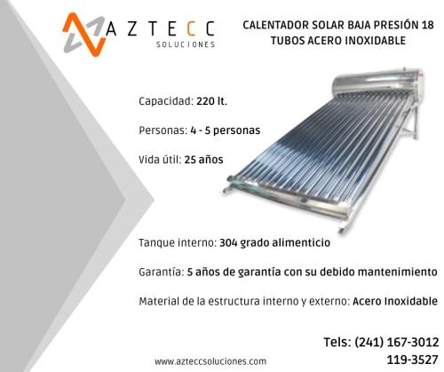 Calentador Solar de 18 Tubos